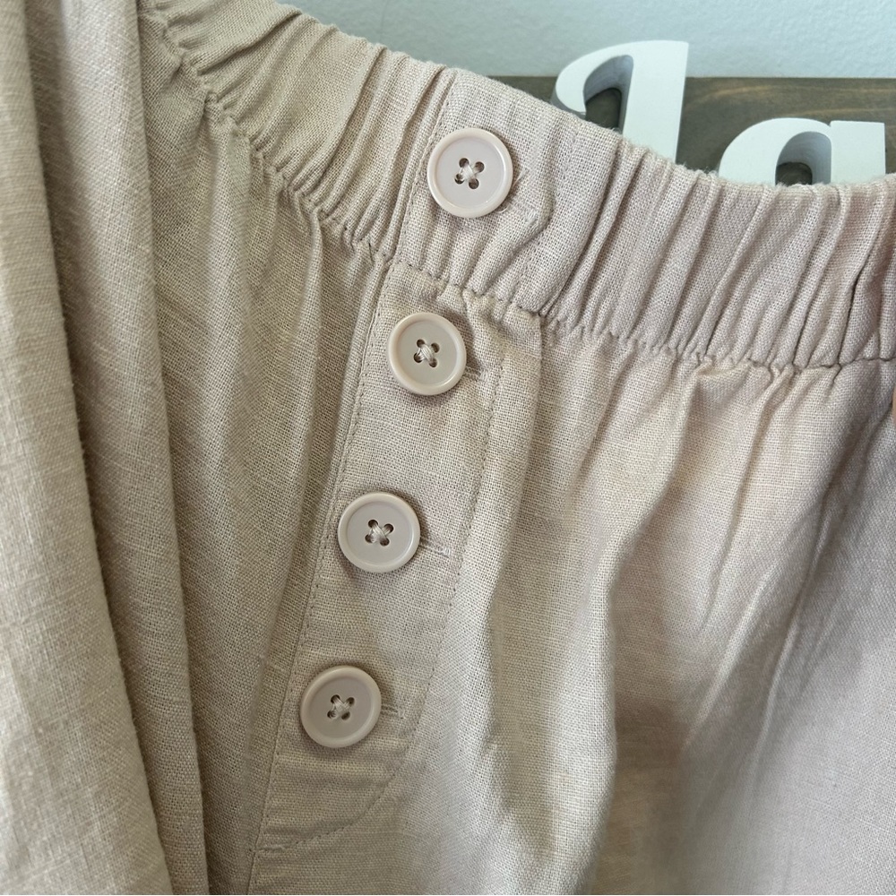 LOFT Outlet Linen Blend Pants High Rise Rise Size Small - Picture 3 of 8